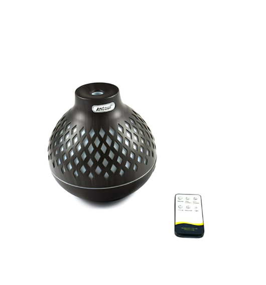 Difuzor Umidificator Aromaterapie Q-X13 cu RGB și Telecomandă, 400 ml, Timer, Design Compact și Silențios