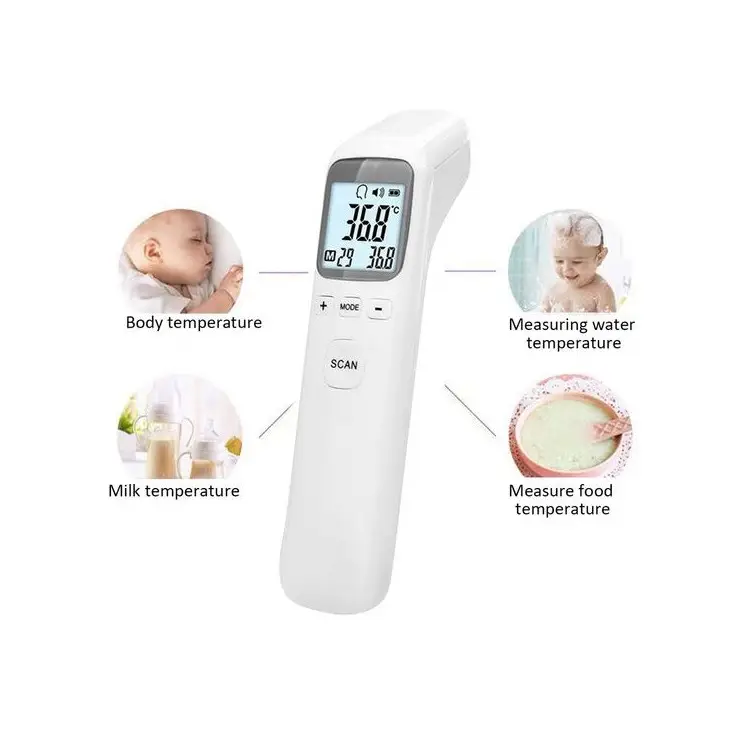 Termometru Digital cu Infrarosu și Alarma pentru Febra, Non-Contact, Andowl (CK-T1502)